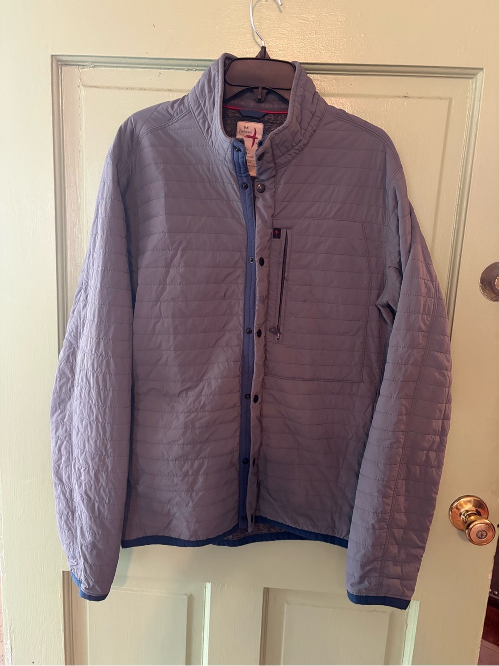 Relwen Windzip Jacket gray blue Huckberry Exclusive Insulated Coat Zip m